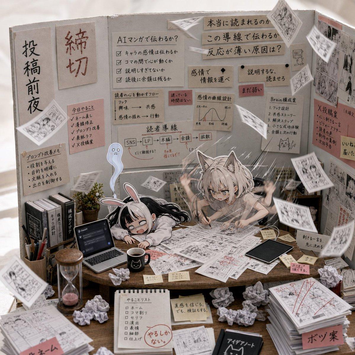 AI Manga Deadline War Room - AI image template preview