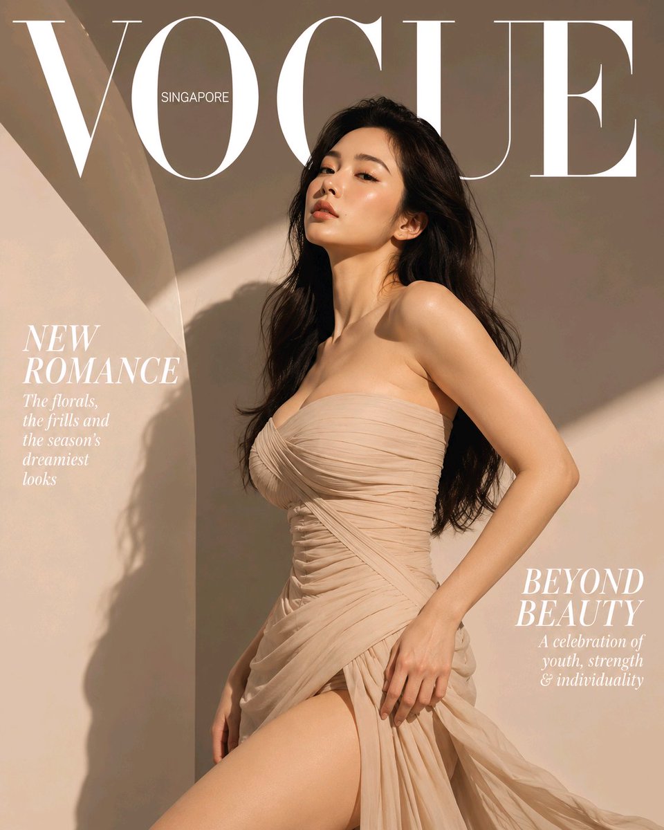 High-End Fashion Magazine Cover - AI image template preview