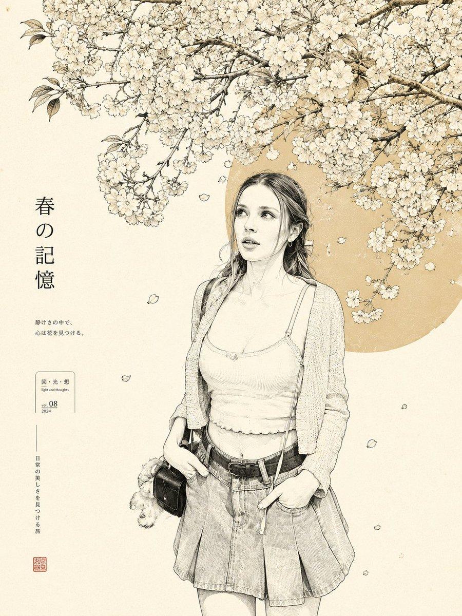 Minimalist Japanese Line Art Transformation - AI image template preview