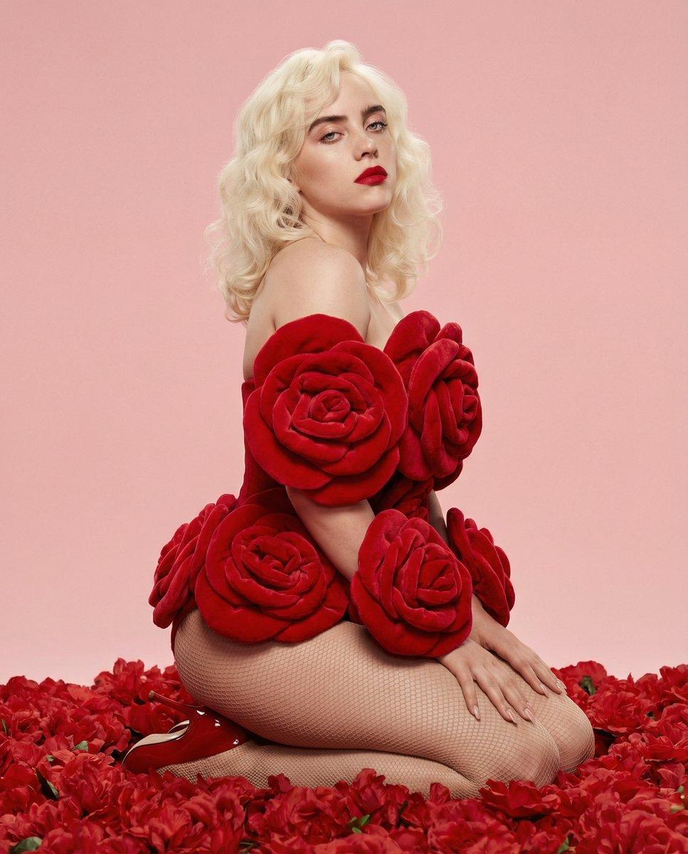 Red Rose Glamour Fashion Editorial - AI image template preview