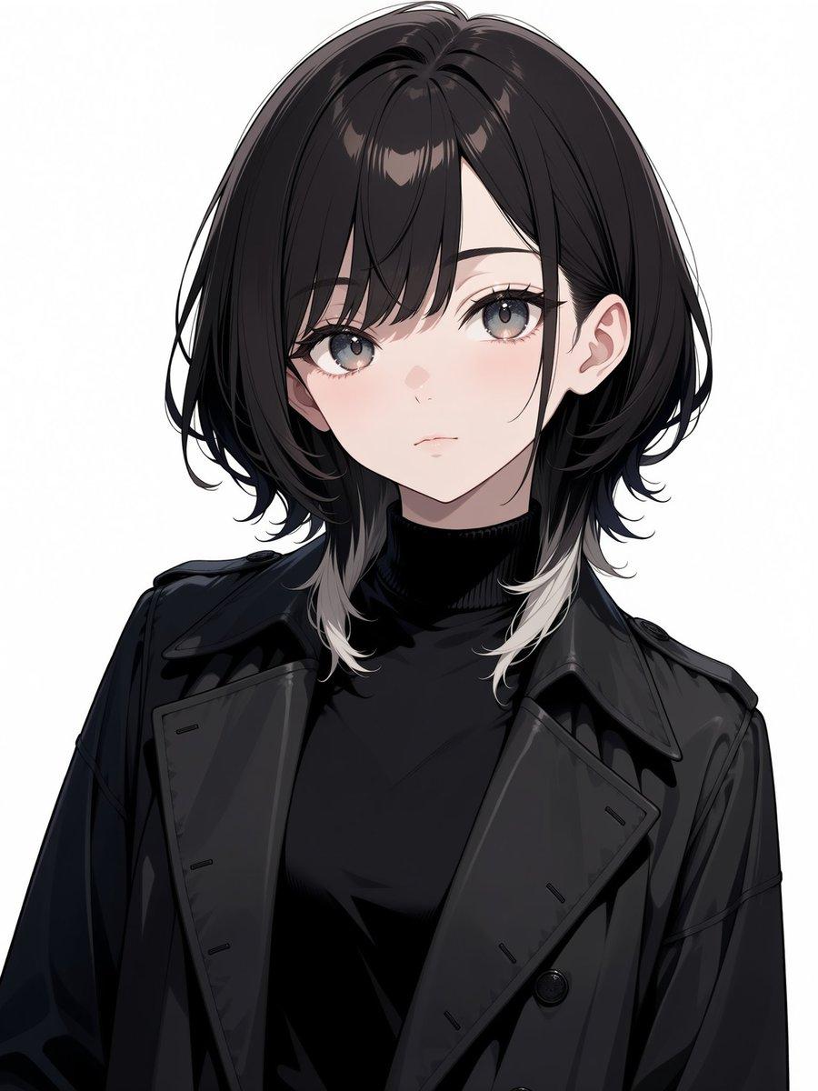 Faceless Anime Fashion Portrait - AI image template preview
