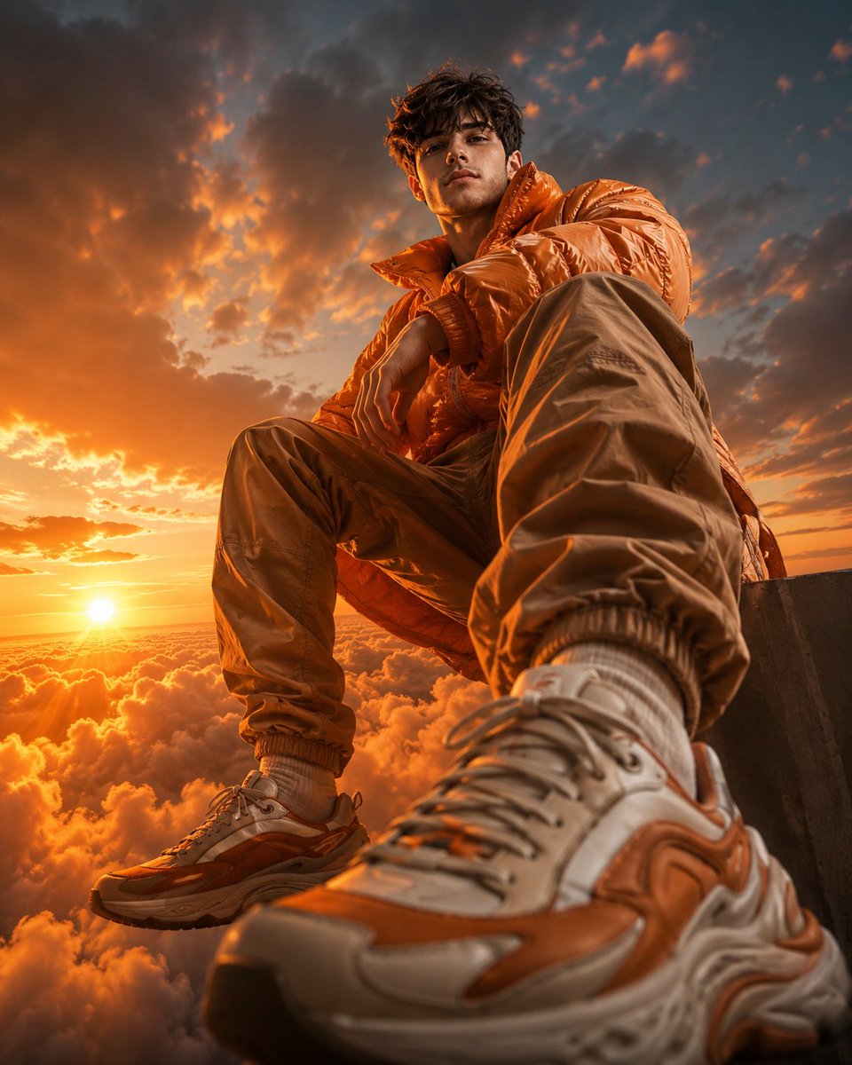 Luxury Streetwear Fashion Campaign - AI image template preview
