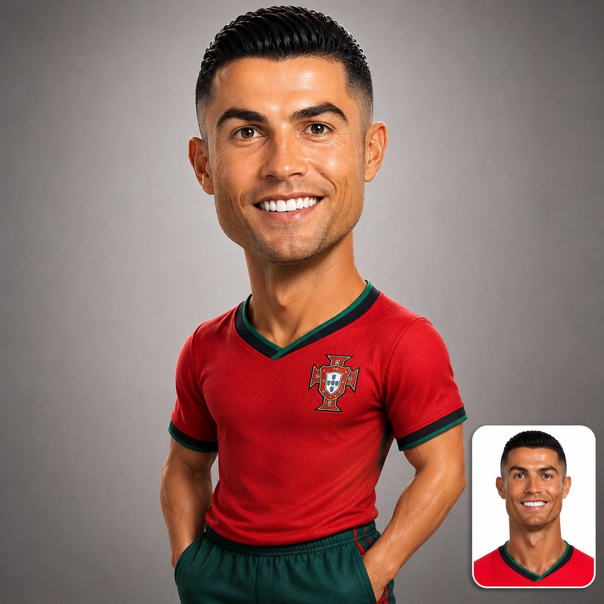 Premium 3D Caricature Identity - AI image template preview