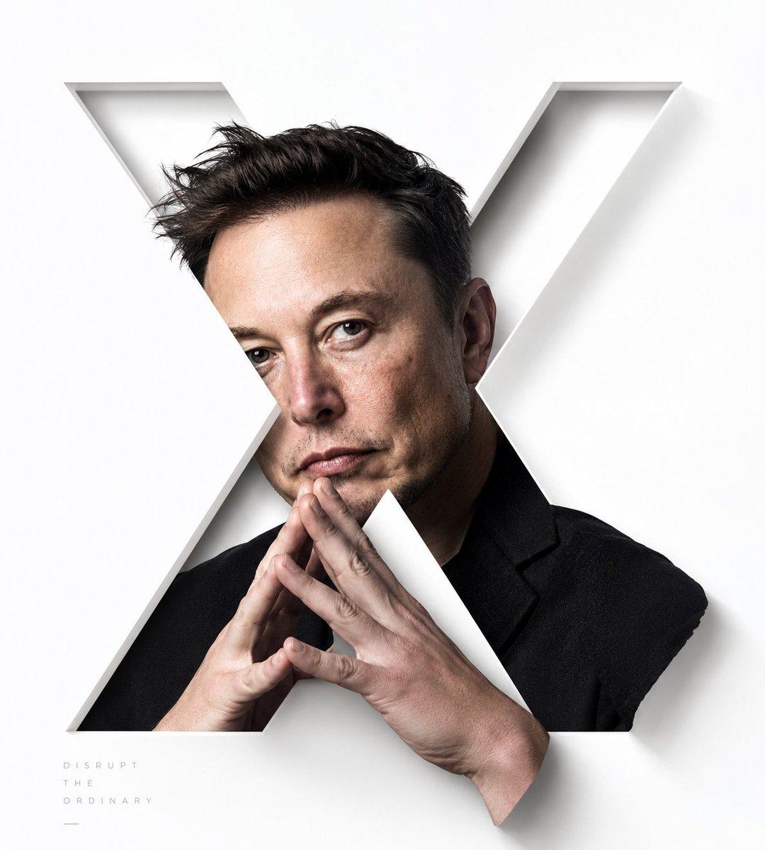 Stylized X-Frame Portrait Design - AI image template preview