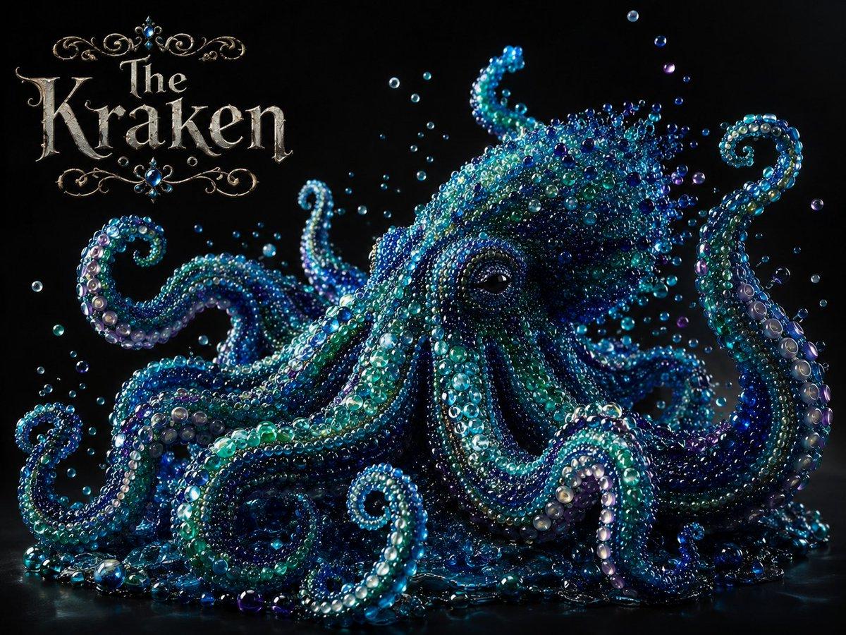 Pearlescent Glass Sculpture - AI image template preview