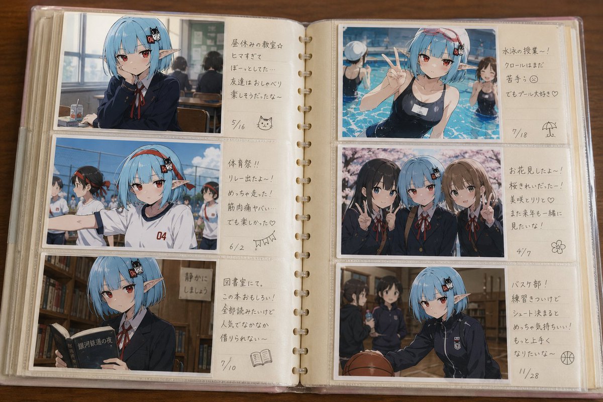 Character Memory Photo Album - AI image template preview