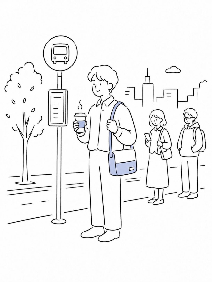 Minimalist Urban Vector Illustration - AI image template preview