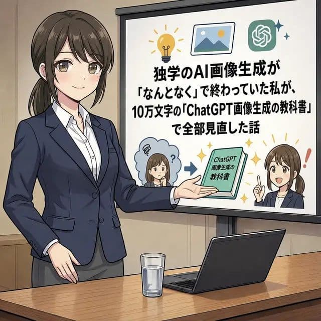 Anime AI Course Presentation Thumbnail - AI image template preview