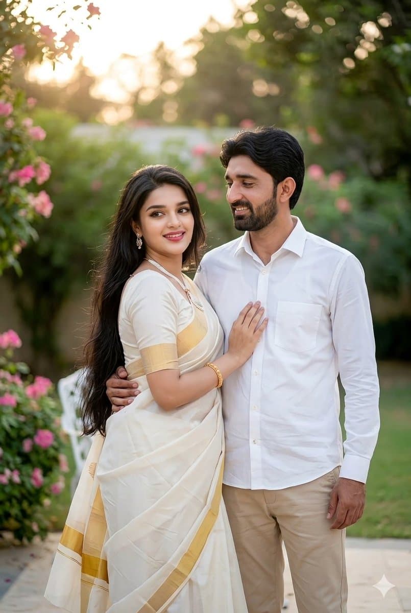 Indian Couple Portrait Prompt - AI image template preview