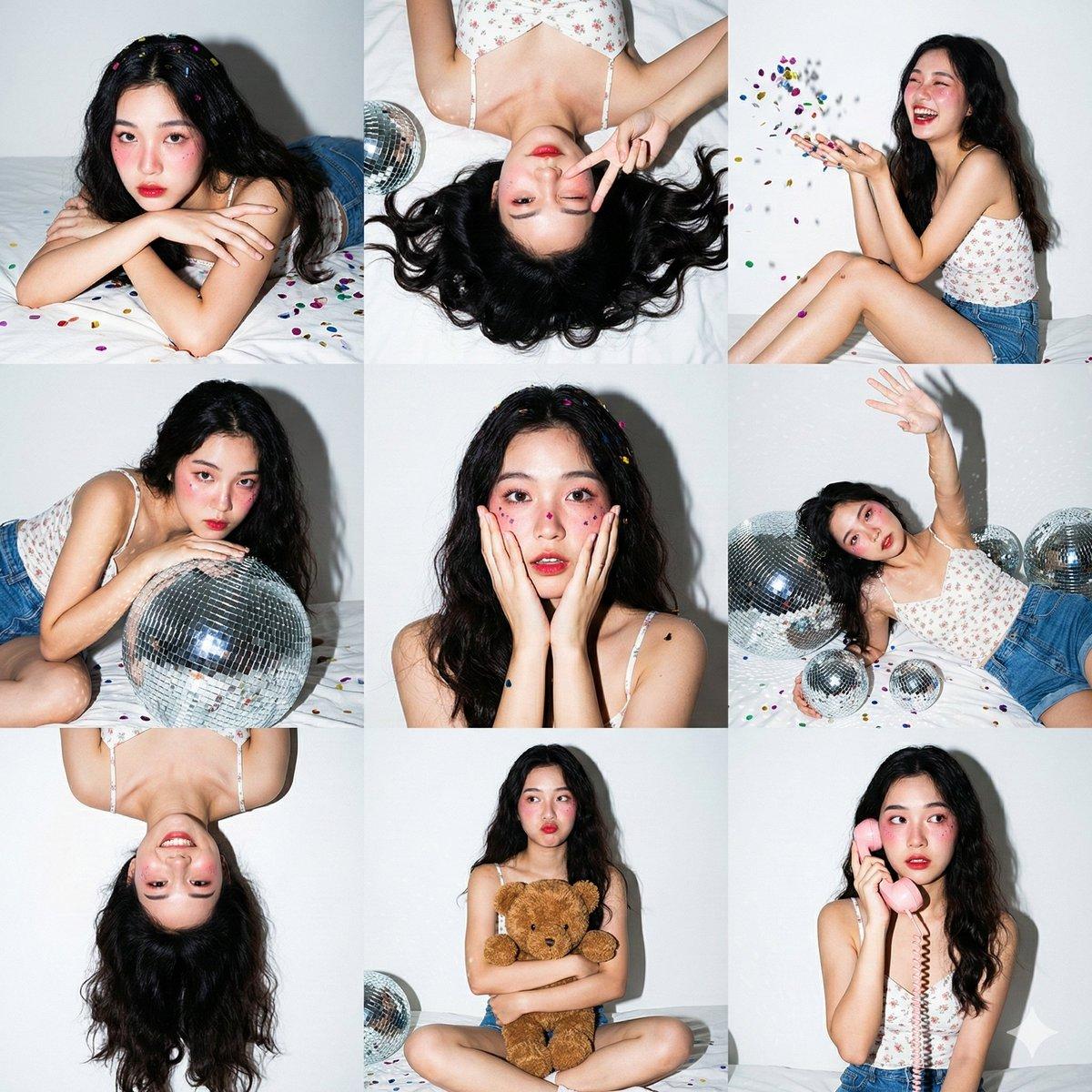 Gen Z Party Photo Collage - AI image template preview
