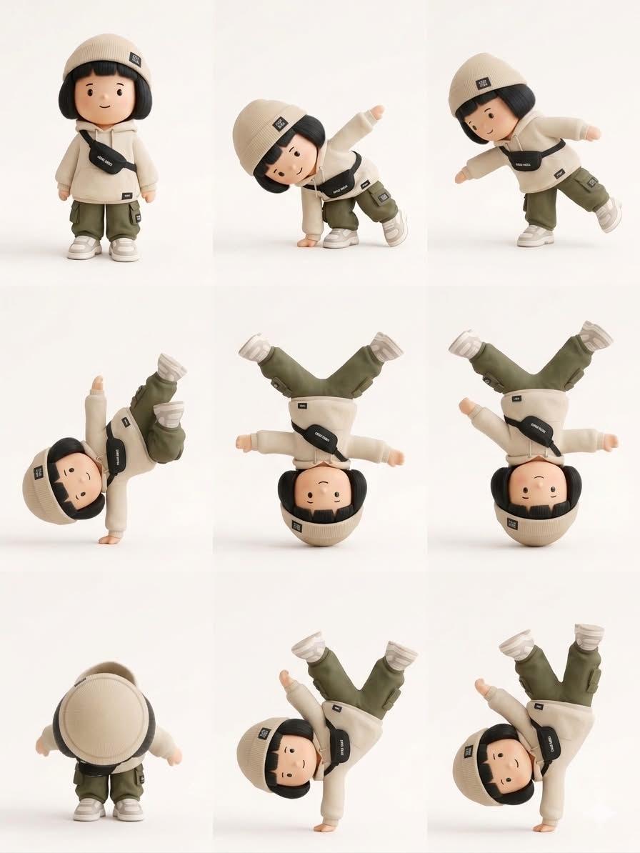 Designer Art Toy Collectible - AI image template preview