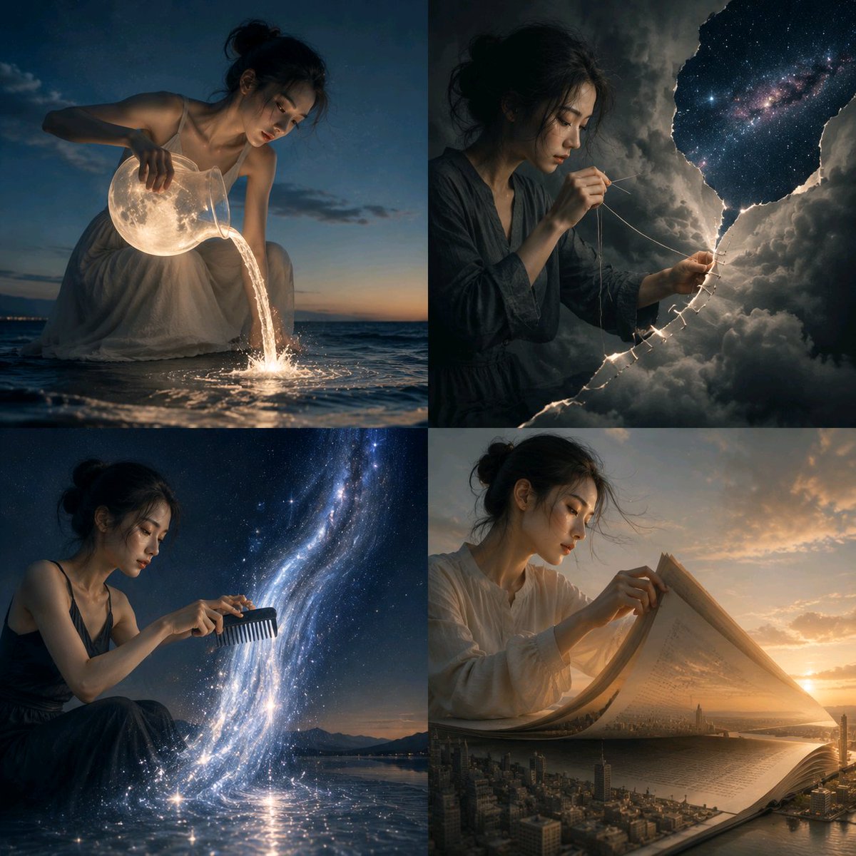 Surreal Visual Metaphor Template - AI image template preview