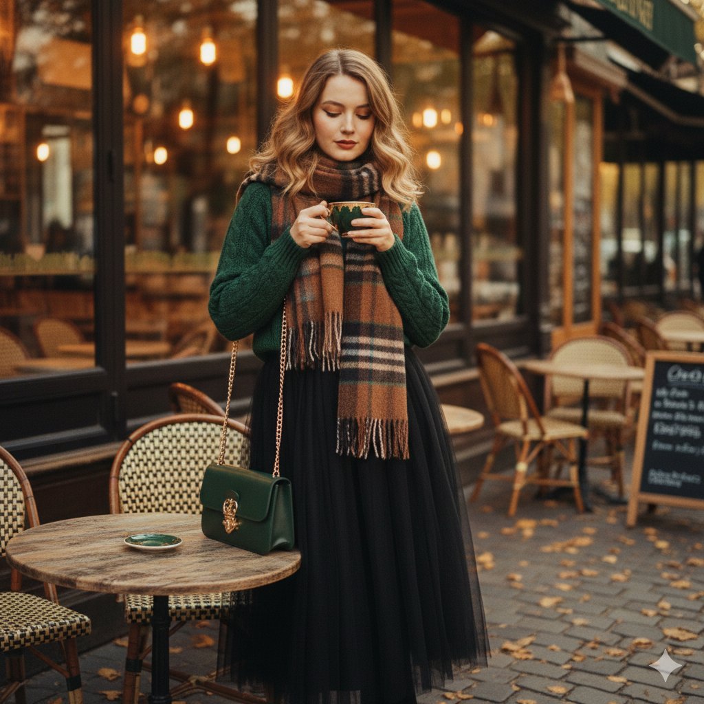70s Vintage Café Fashion - AI image template preview