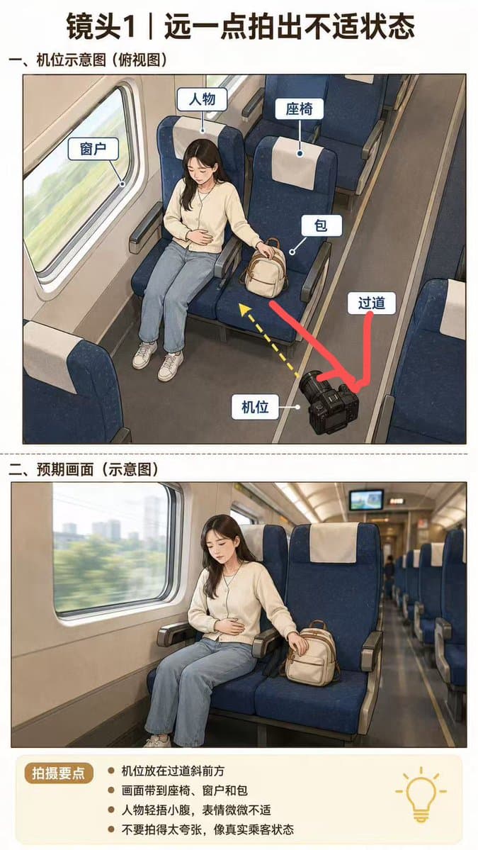 High-Speed Train Filming Storyboard - AI image template preview