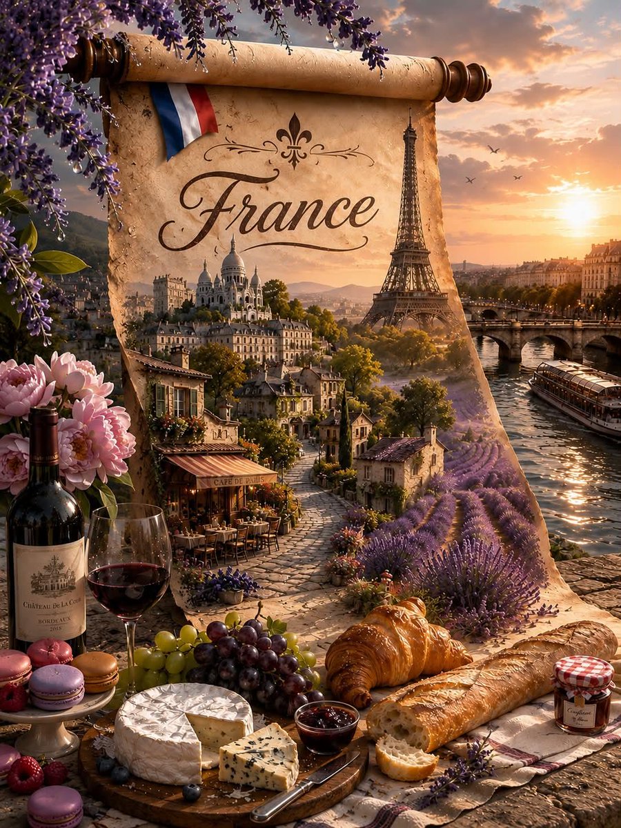 Fantasy Country Travel Poster - AI image template preview