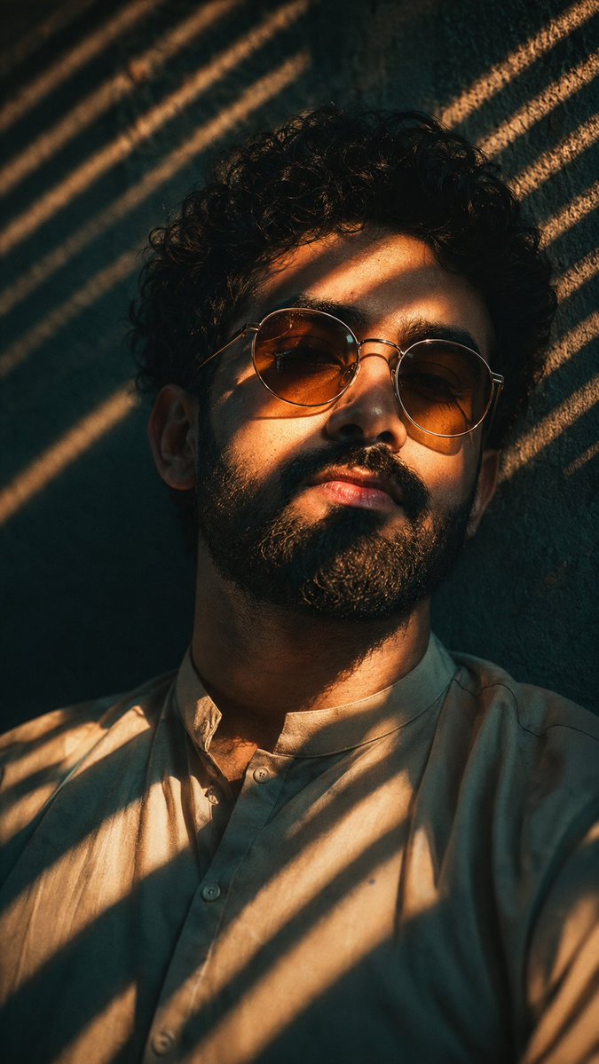 Cinematic 35mm Film Portrait - AI image template preview