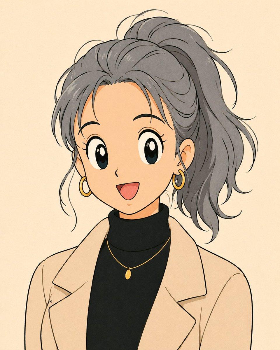 Anime Portrait with Censored Face - AI image template preview
