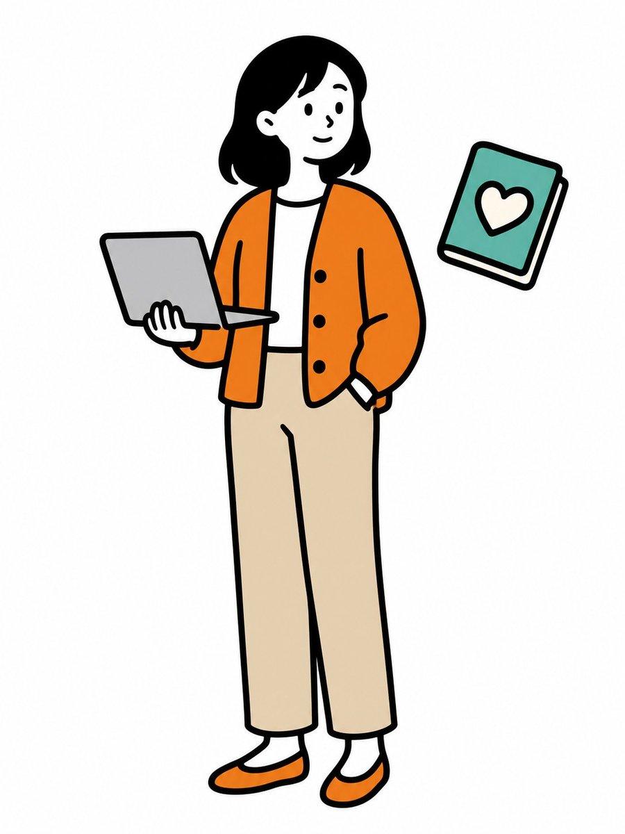 Cute Student Presentation Illustration - AI image template preview