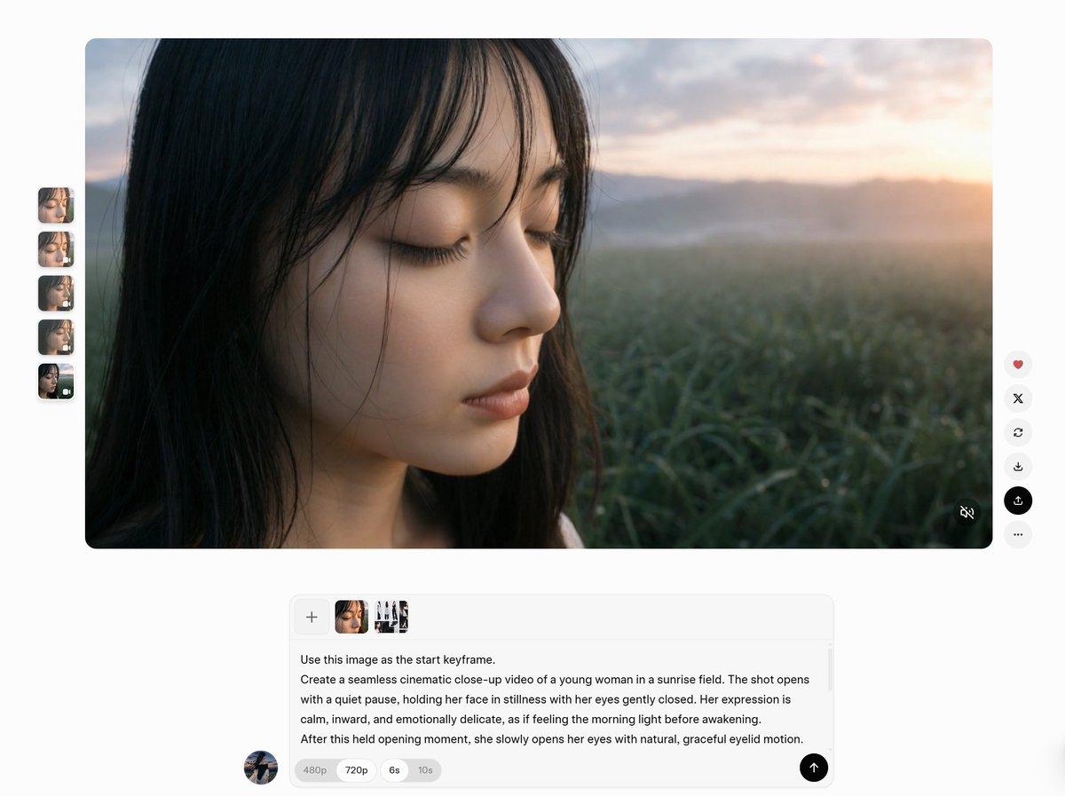 AI Video Workspace Screenshot - AI image template preview