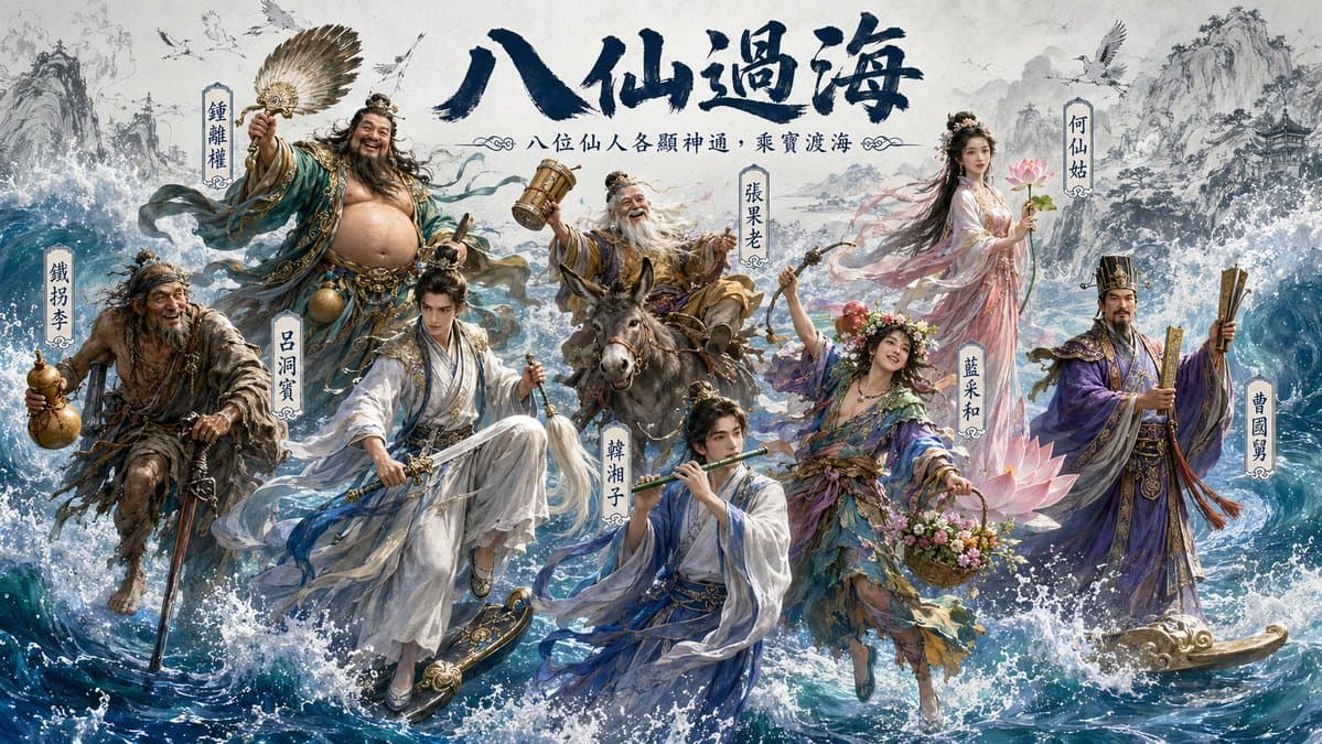 Hybrid CGI Ink-Wash Chinese Illustration - AI image template preview