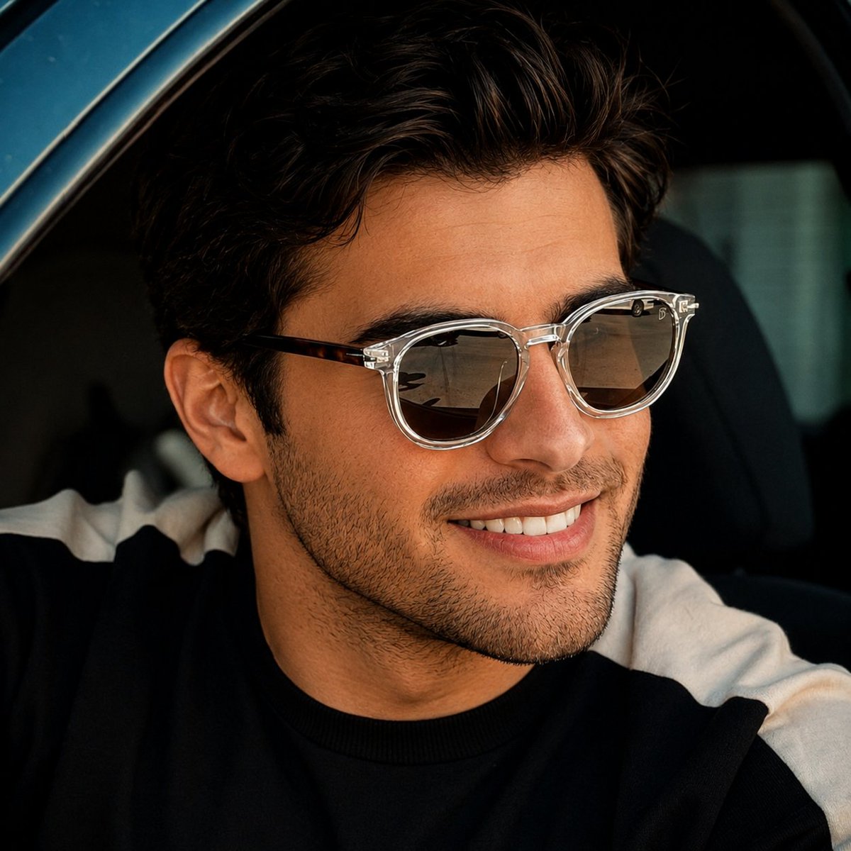 Luxury Car Lifestyle Portrait - AI image template preview