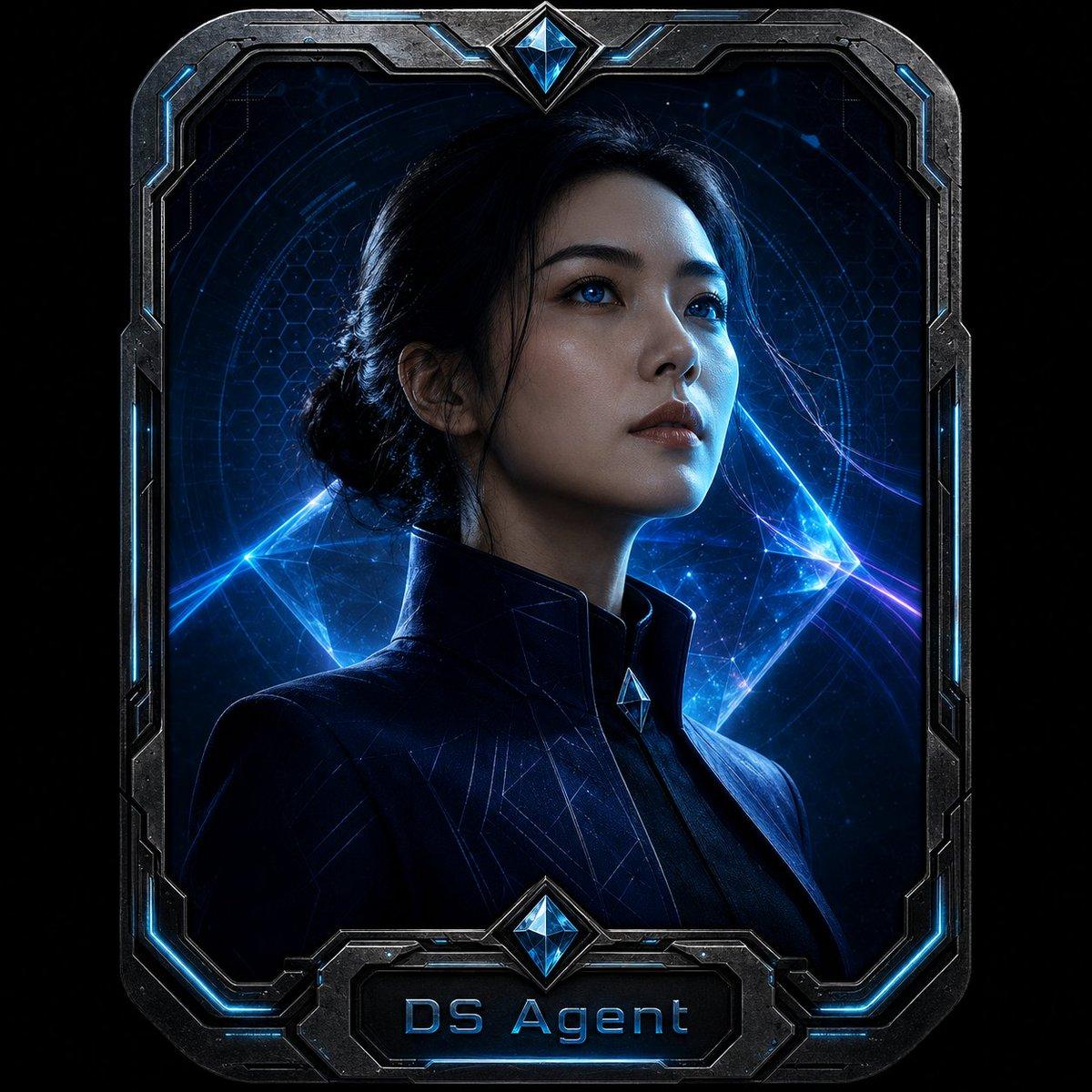 Cyberpunk Tech Aesthetic Badge Portrait - AI image template preview