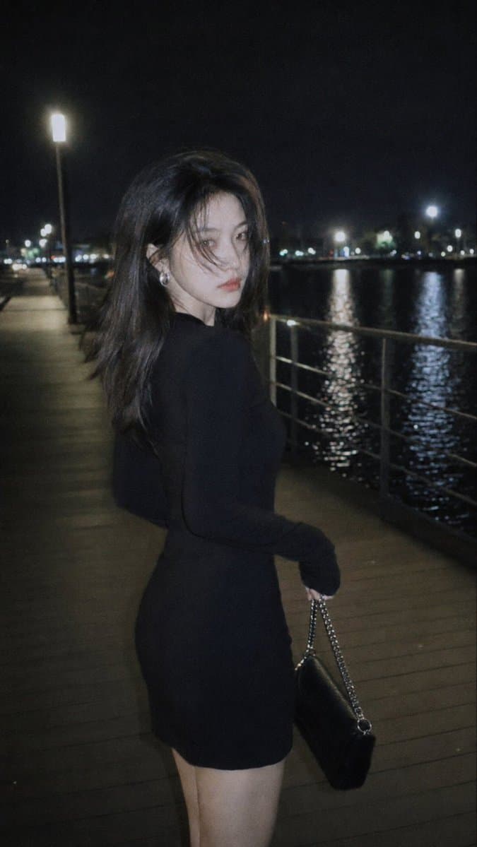 Nighttime Urban Film Portrait - AI image template preview