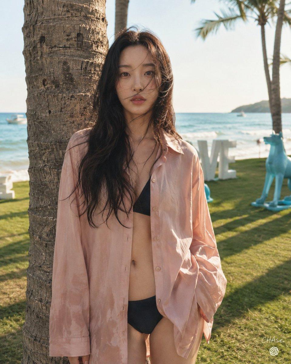 Pink Shirt Beach Snapshot preview