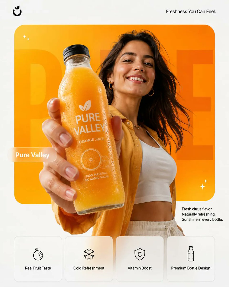 Premium Product Campaign Poster Prompt - AI image template preview
