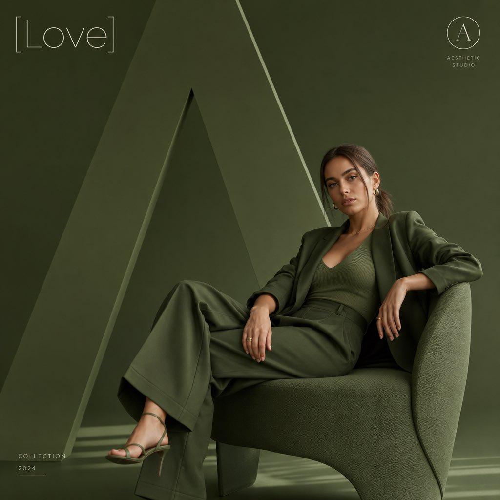 Minimalist Fashion Editorial Poster Prompt - AI image template preview