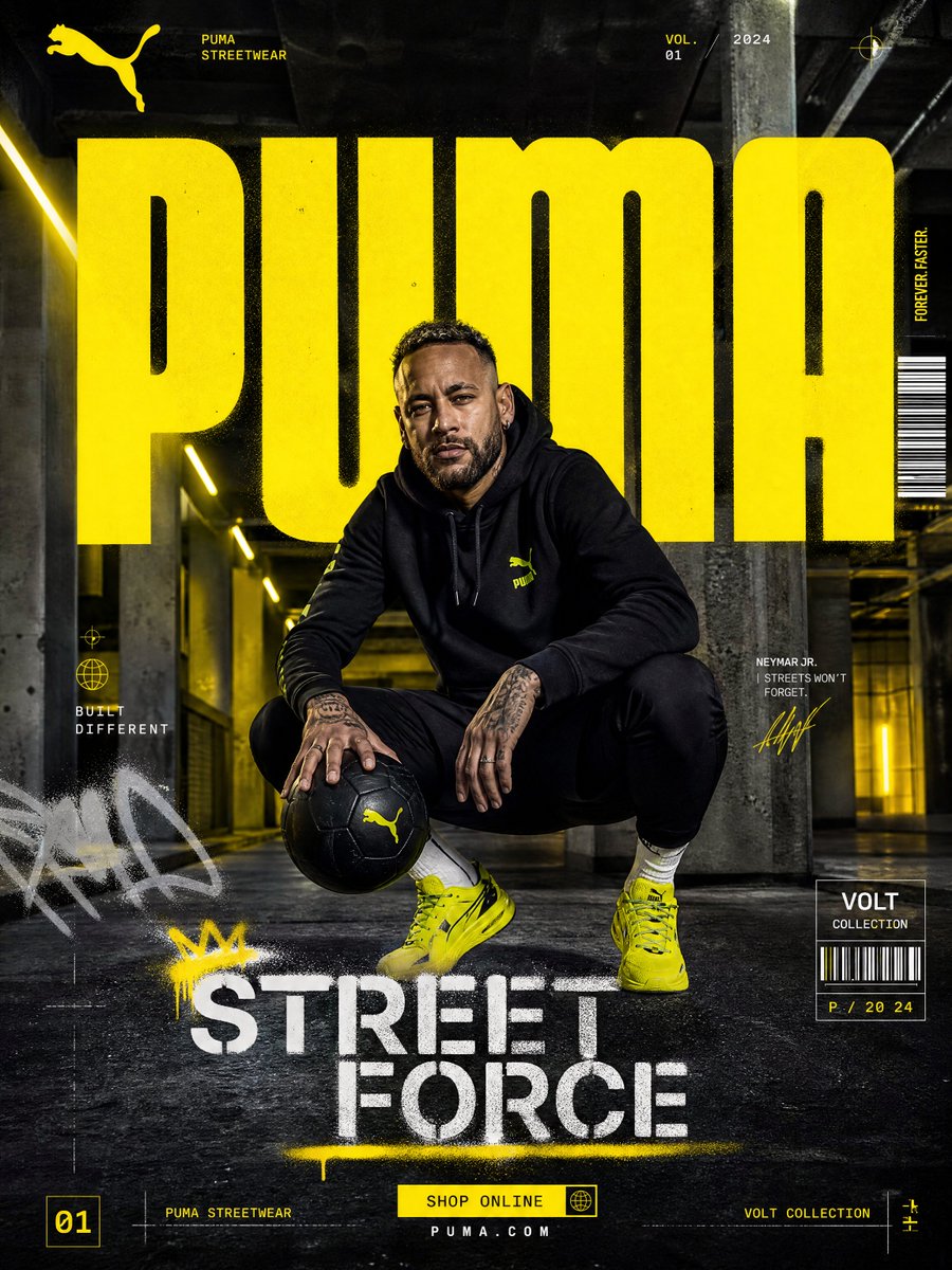Puma Street Force Poster - AI image template preview