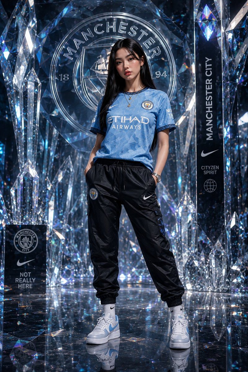 Futuristic Sportswear Fashion in Crystal Palace - AI image template preview