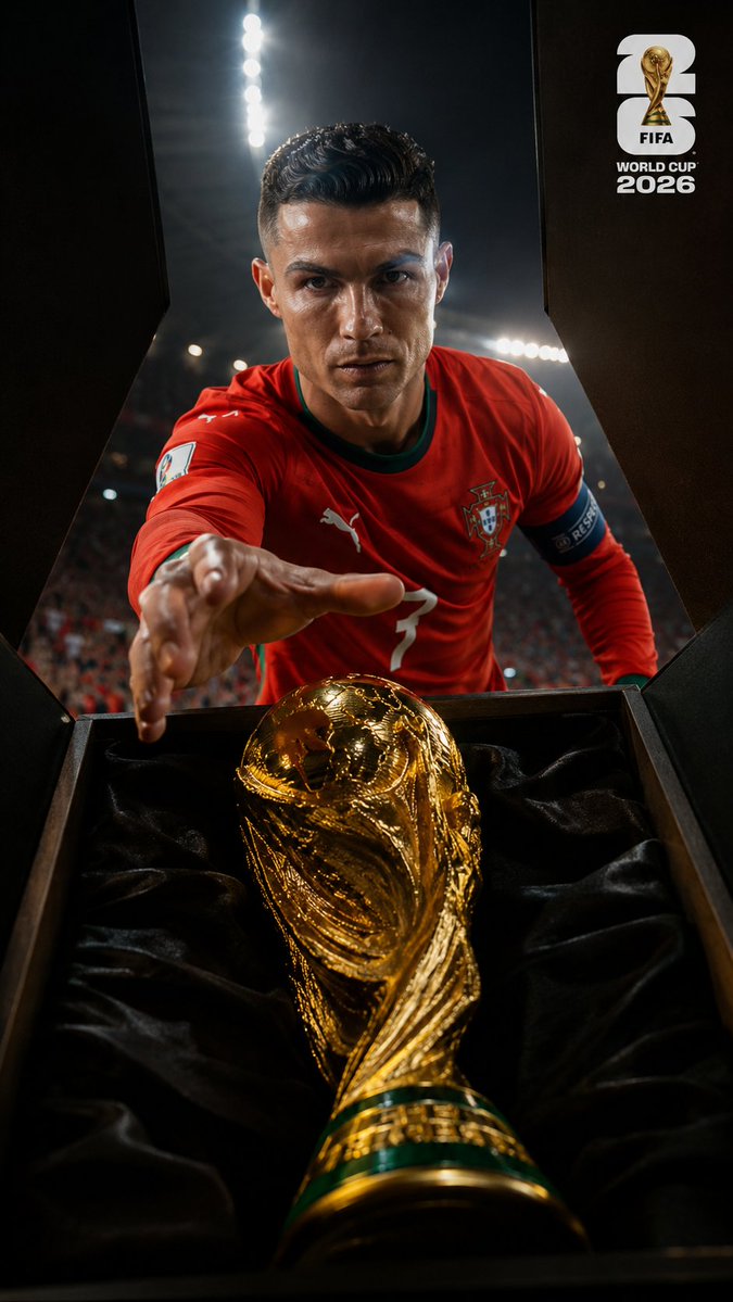 World Cup Trophy Reveal Perspective - AI image template preview