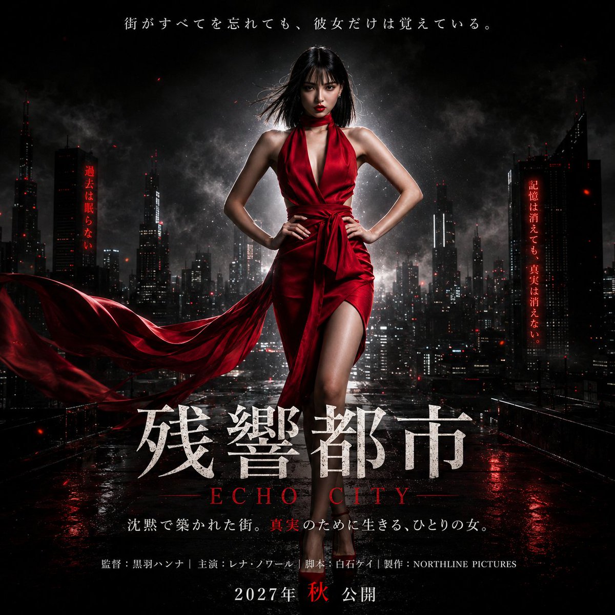 Reverb City Movie Poster - AI image template preview