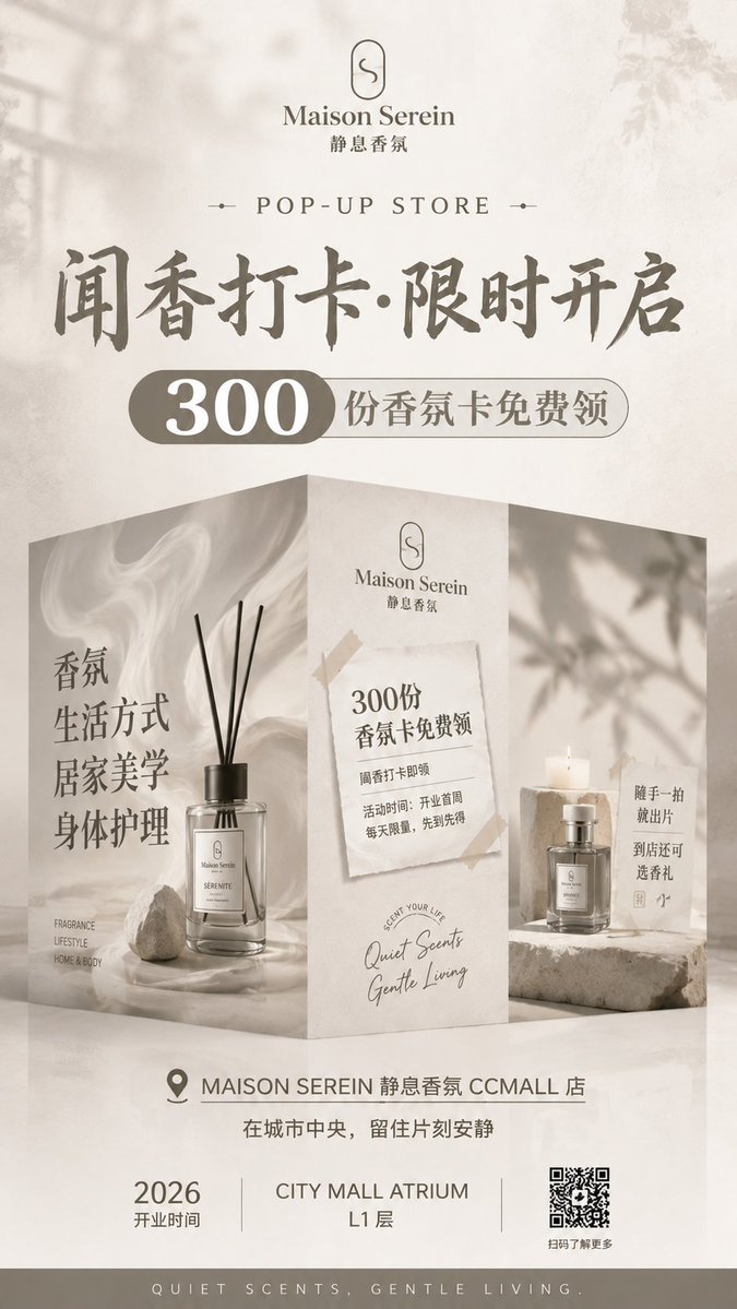 Luxury Fragrance Pop-Up Poster - AI image template preview