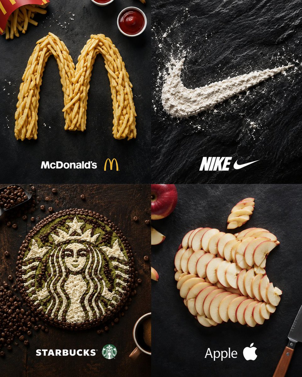 Food Ingredient Brand Logo Transformation - AI image template preview