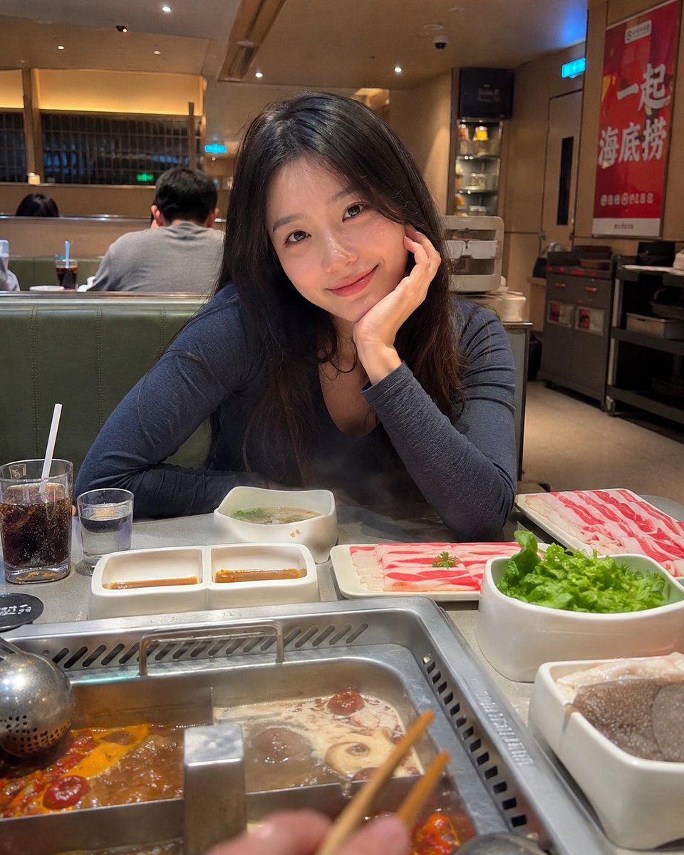 Haidilao Hotpot Date POV - AI image template preview