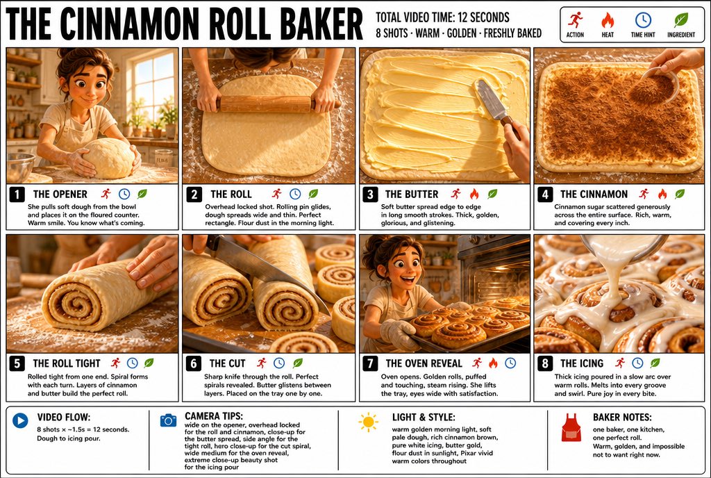 3D Pixar Style Bakery Infographic - AI image template preview