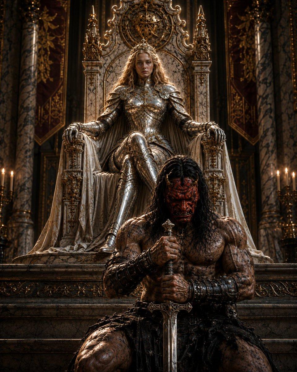 Dark Fantasy Dream Kingdom Throne - AI image template preview