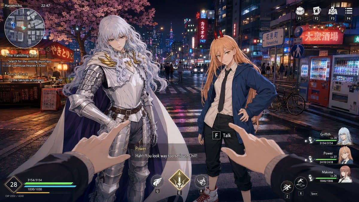Anime RPG Tokyo Street HUD preview