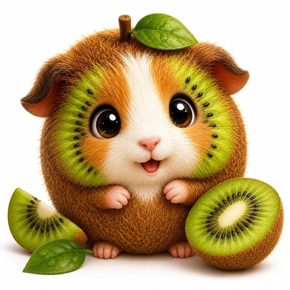 Adorable Fruit Animal Mascot - AI image template preview
