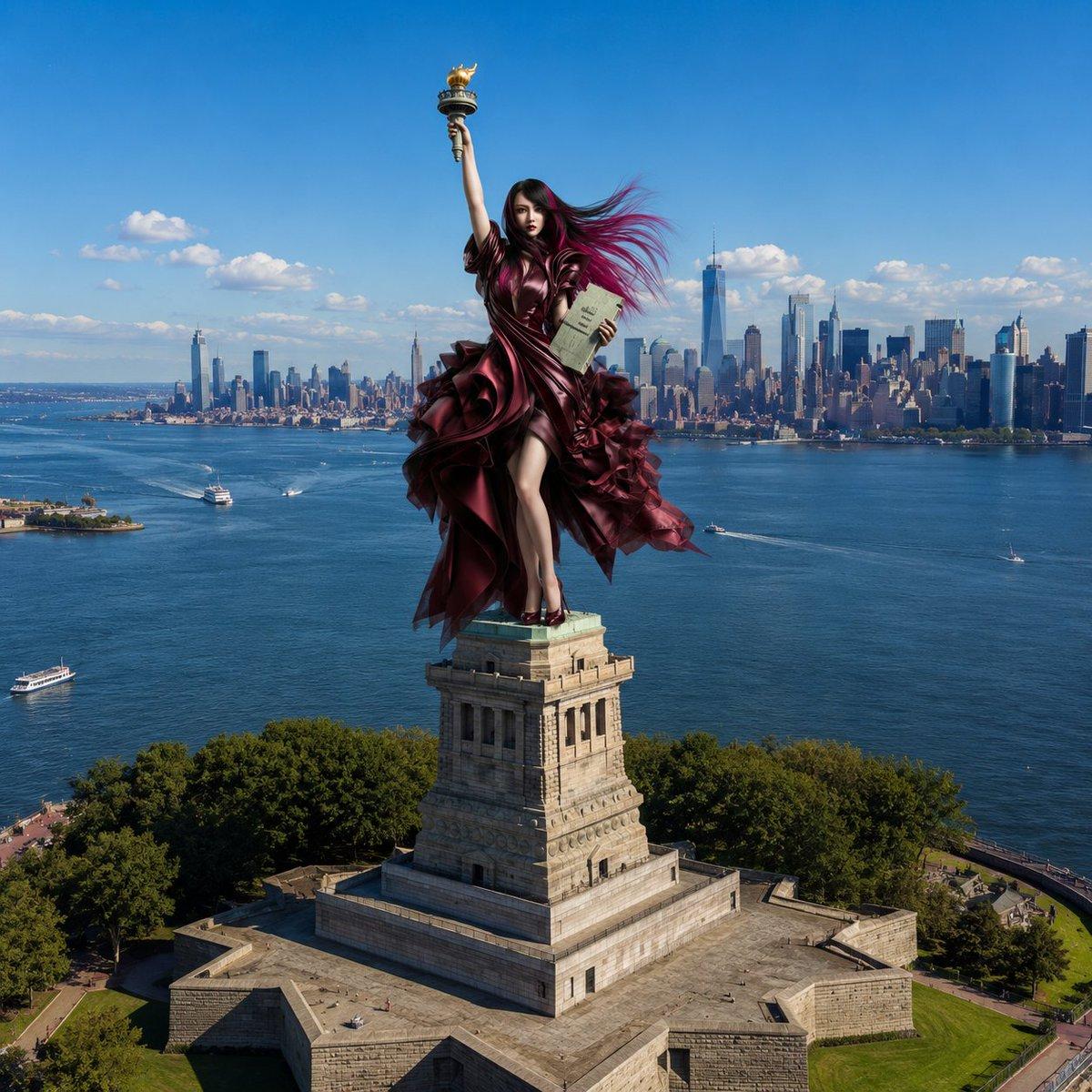 Statue of Liberty Subject Replacement - AI image template preview