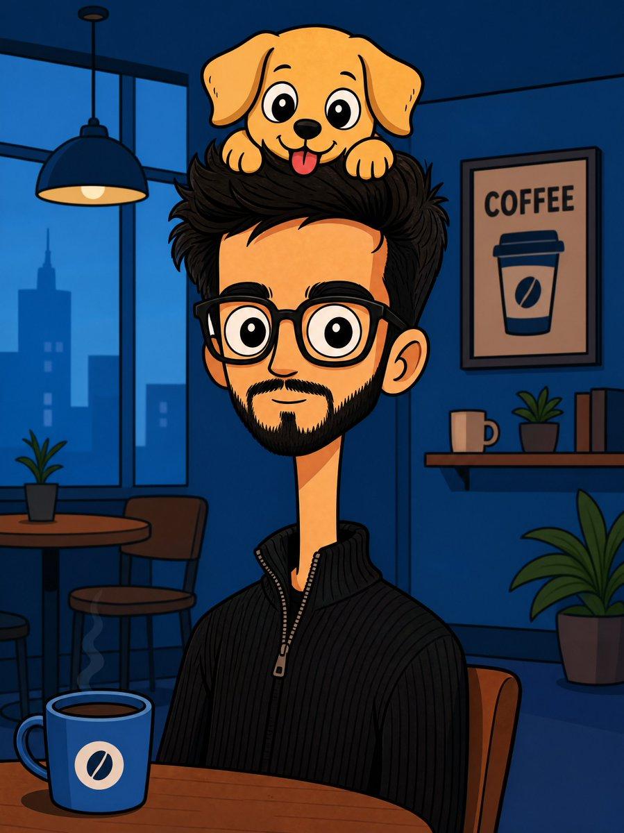 Bizarre Flat Cartoon Character - AI image template preview