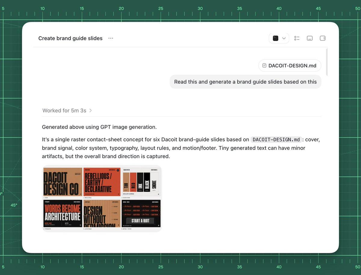 AI Brand Guide Generation UI - AI image template preview