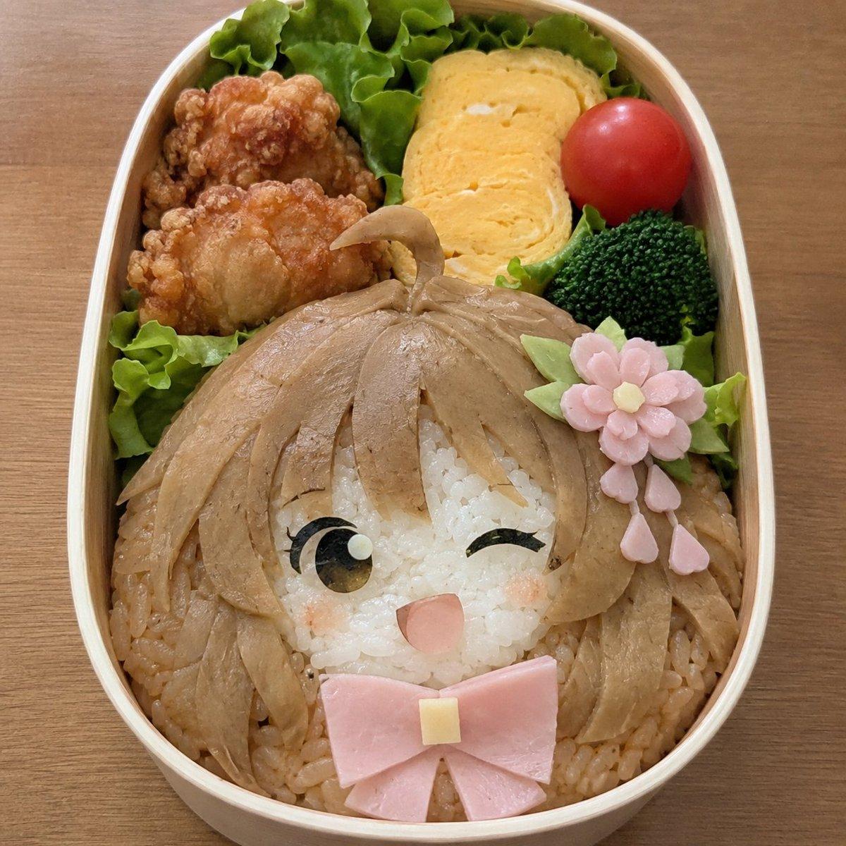Anime Girl Character Bento - AI image template preview