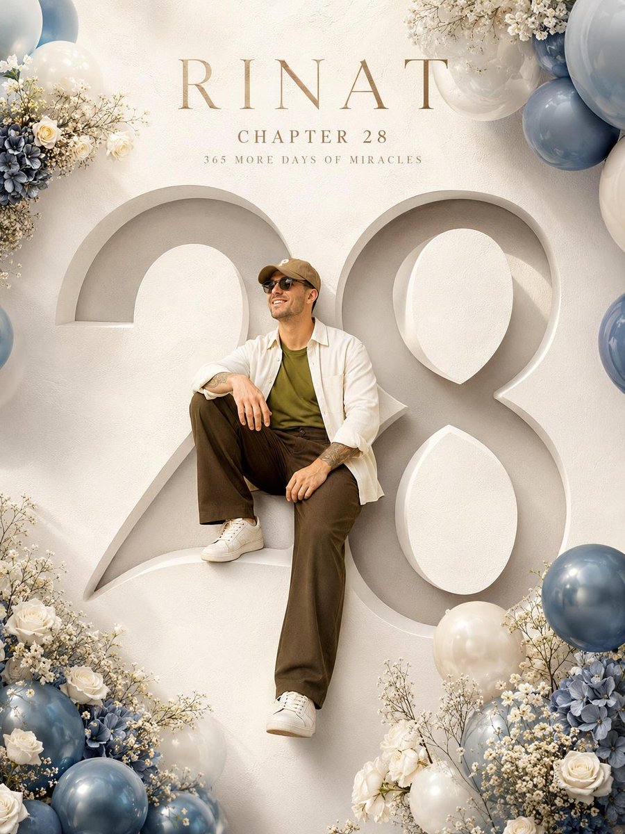 Luxury Birthday Milestone Poster - AI image template preview
