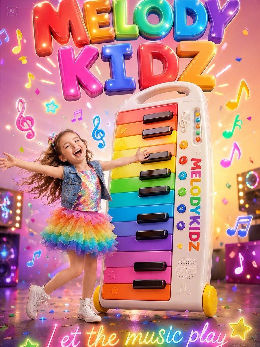 Musical Kids Toy Ad Poster - AI image template preview