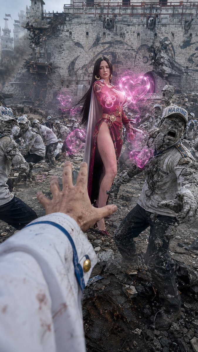 One Piece Marine POV Photography - AI image template preview