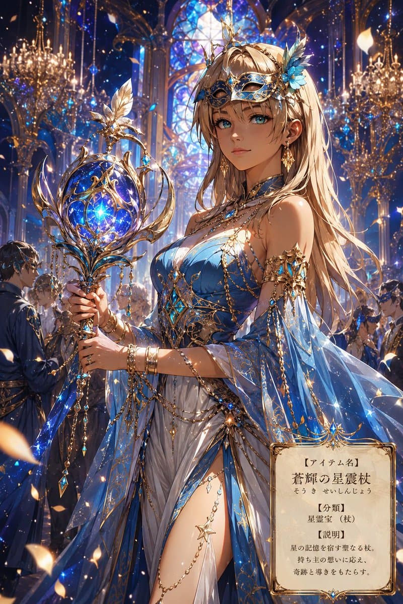 Fantasy Masquerade Ball Treasure Item - AI image template preview