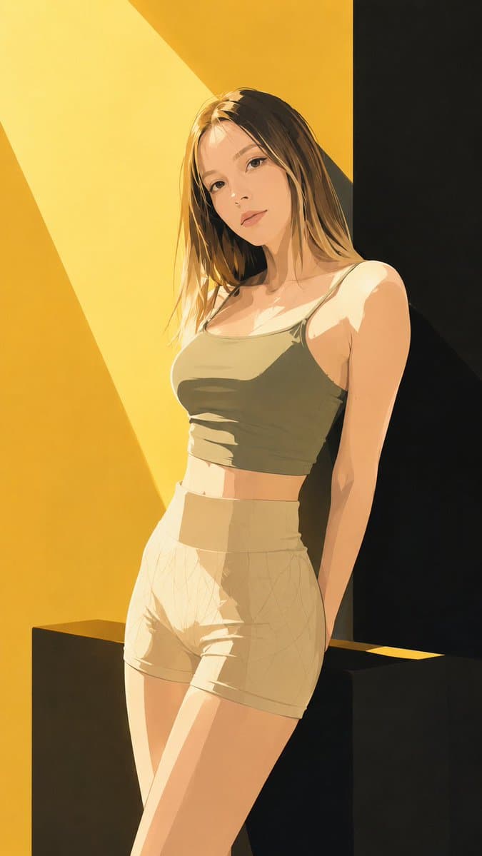 Japanese Fashion Magazine Anime Cover - AI image template preview